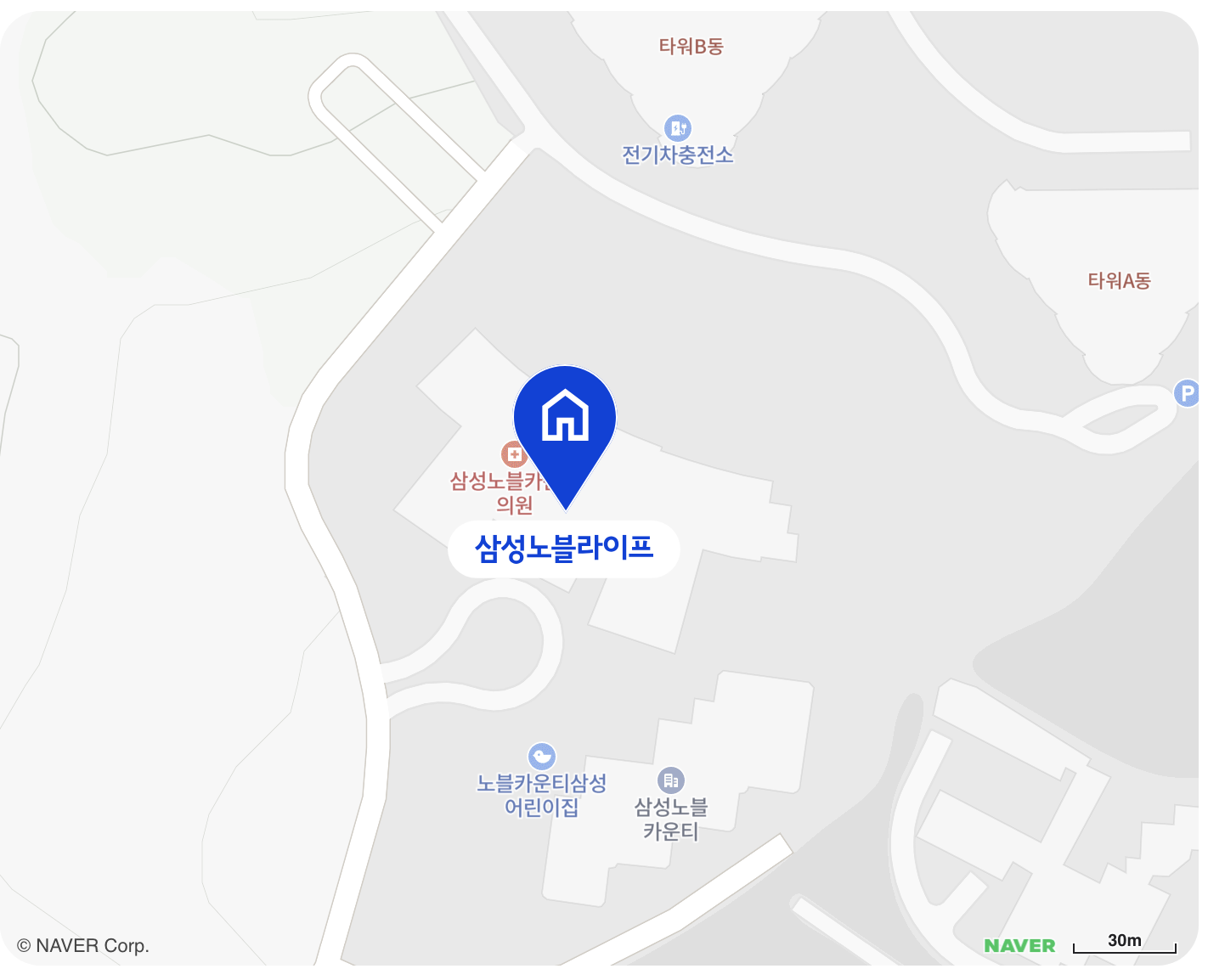 삼성노블라이프 지도